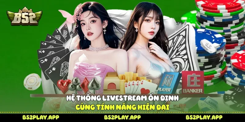 Hệ thống livestream ổn định cùng tính năng hiện đại 